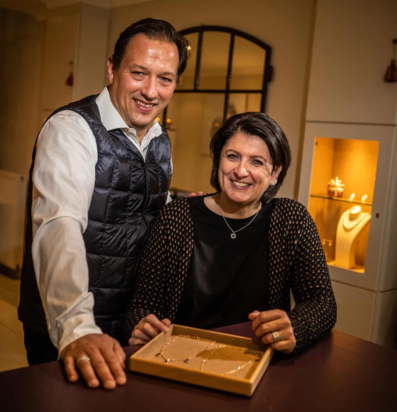 Dimitri Pauly en Marischa Jadoulle in hun atelier