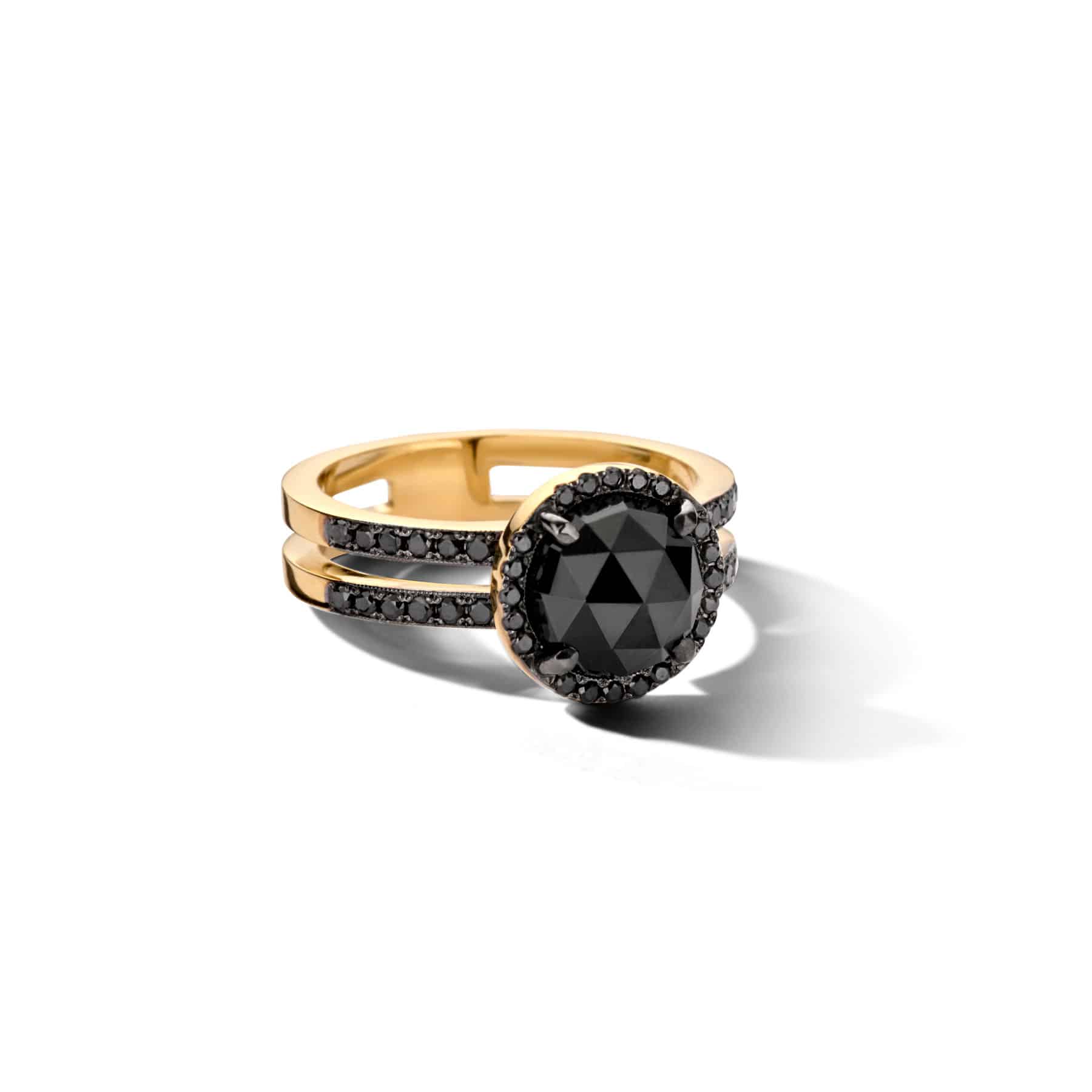 Zwarte spinel & zwarte diamant