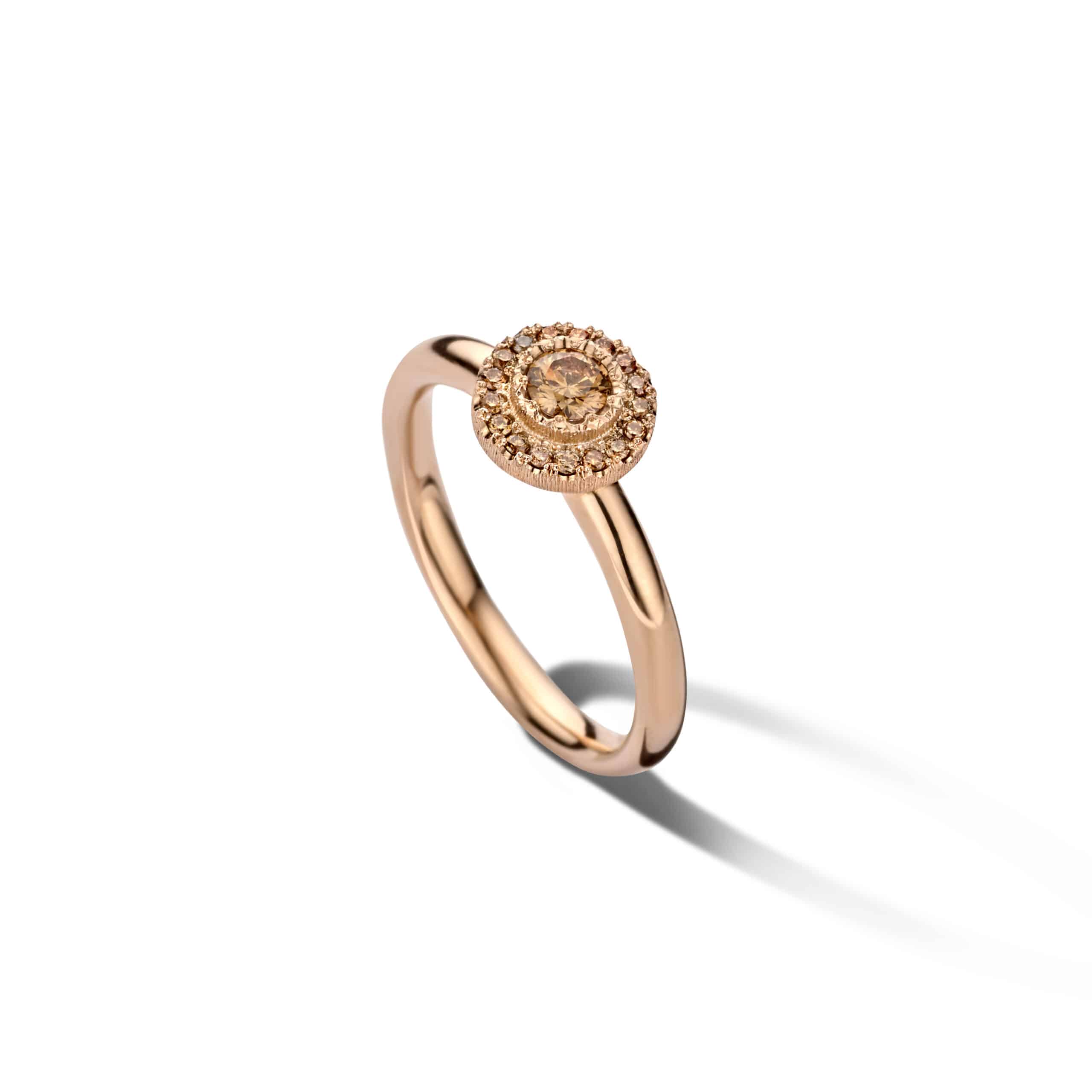 Cognac-kleurige diamant